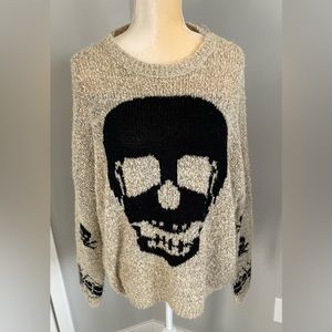 Not and Delicious Fun Skull Sweater size M/L